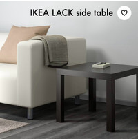 IKEA Black LACK side table 