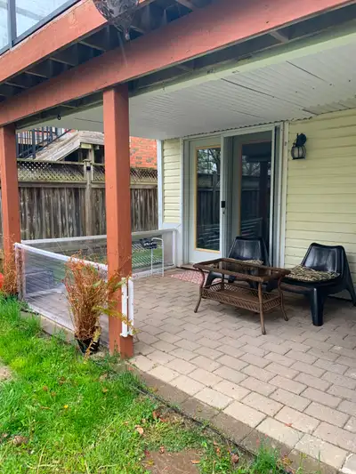 Fully furnished studio walkout basement available for rent to female students or couple. Located 3 m...