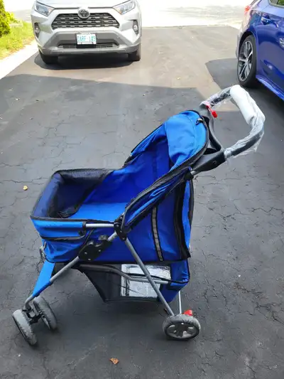 PawHut 4 Wheel Pet Stroller Pet Walker Sunshade Canopy Folding W, View more