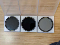 3 and 6 stop ND filters (77mm)