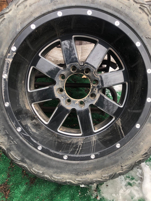 20” metal Moto wheels  8 bolt. Duramax or cummins in Other in Dawson Creek