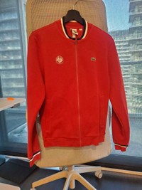 Lacoste Roland Garros sweater jacket men's size small