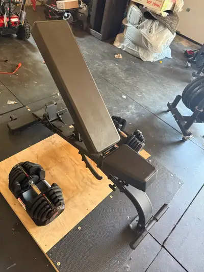 Bowflex 1090 and Commercial bench Package , View more