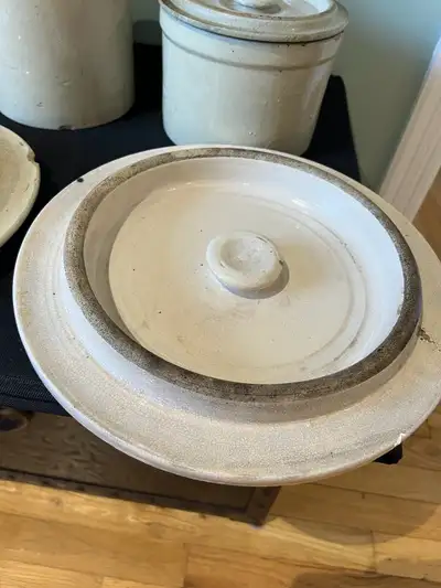 LID FOR CROCK SIZE NUMBER 6 The rest is sold Cash pick up is preferred but shipping can be an option...