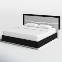 King size bed with mattress and size table 