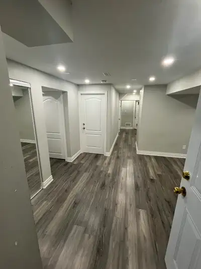 One bedroom basement for rent specious bedroom kitchen and living room good for vegetarian family or...