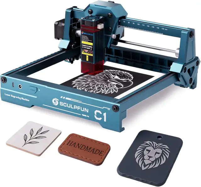 Sculpfun C1 Engraver & Rotary Roller $200