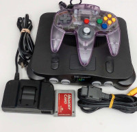 Nintendo 64 System w/ Jumper pak+ wires + controller.