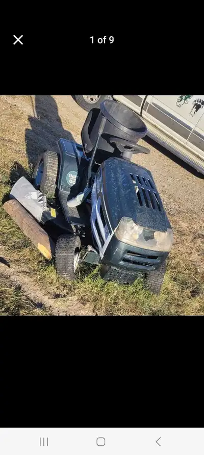 Ride on lawnmower, View more