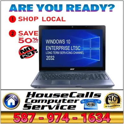 Trade-in Sale No GST ACER Laptop w/DVD Burner & Windows 10 LTSC, View more
