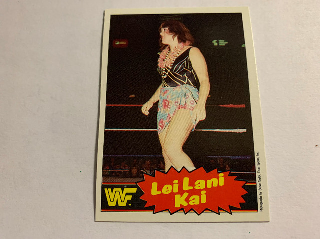 1985 Series 2 O-Pee-Chee WWF Wrestling #9 Lei Lani Kai Rookie. dans Art et objets de collection  à Longueuil/Rive Sud