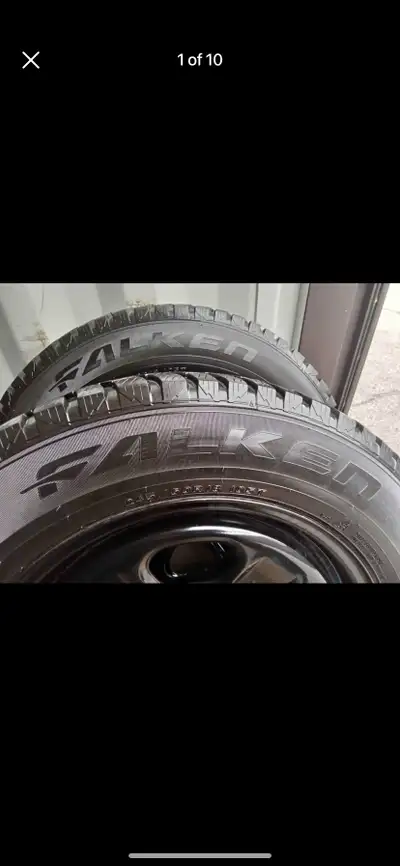 Set of 4 NEW FALKEN winter tires rims (245 60 18) pattern (5×114.3) TPMS FORD EXPLORER
