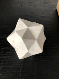 White Geometric Decor Ball