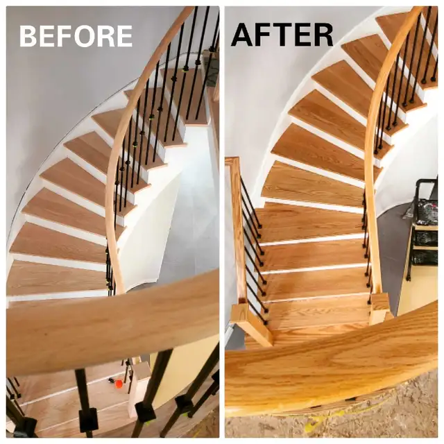 Home Stairs Staining, Painting, Refinishing, Free Estimate63793687215107123