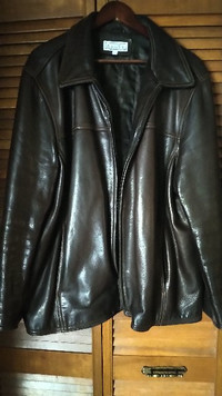 Men's Leather Jacket - winter waist coat