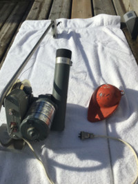 2 downrigger reels and cannon balls for sale
