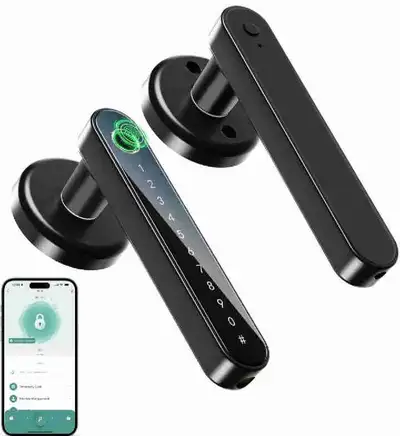 IRONZON Fingerprint Door Lock Smart Door Lock with Keypad Keyles, View more