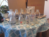 D Dutchmen Dairy Vintage Glass Milk Bottles