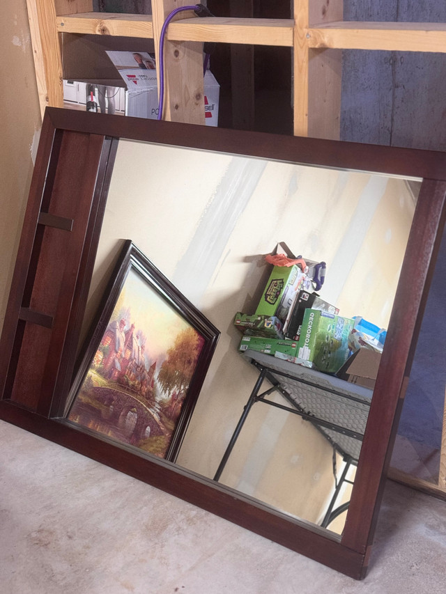 Mirror with small shelves in Home Décor & Accents in Moncton
