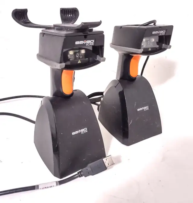 Lot of 2 Saven Cradle scan Bluetooth Barcode Scanner SAVEO-SCAN- in Printers, Scanners & Fax in Kitchener / Waterloo - Image 2