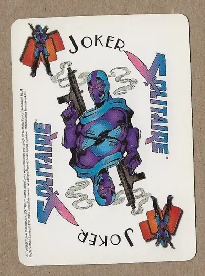 1993 Malibu Ultraverse Promos # NoN Solitaire (Joker) Non-Sports Card 4k2. 1993 Malibu Ultraverse Pr...