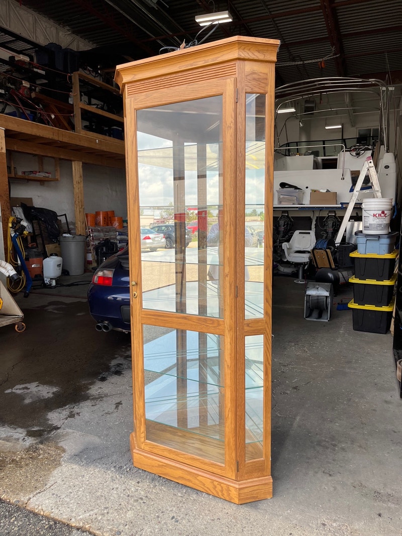 Corner unit/art and glass showcase piece Hutches & Display