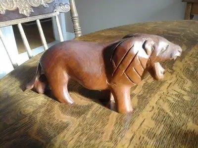 Hand Carved African Lion, View more