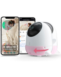 Baby monitor with face covered alert