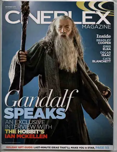CINEPLEX MAGAZINE DEC 2013 GANDALF LOTR, View more