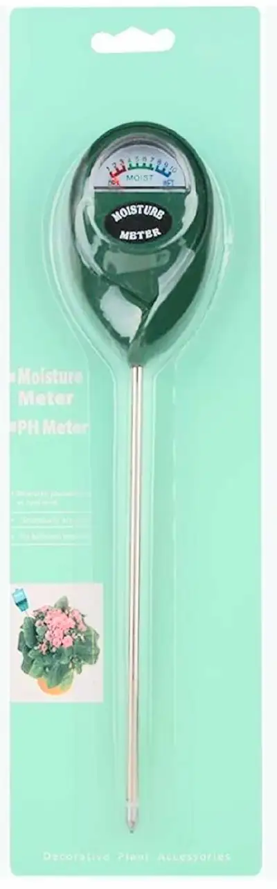 Easy-to-use soil moisture meter. Measures moisture, pH, and light levels. Suitable for indoor and ou...