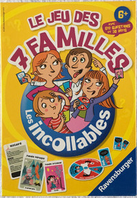 Le jeu des 7 familles Les incollables de Ravensburger (6 ans +).