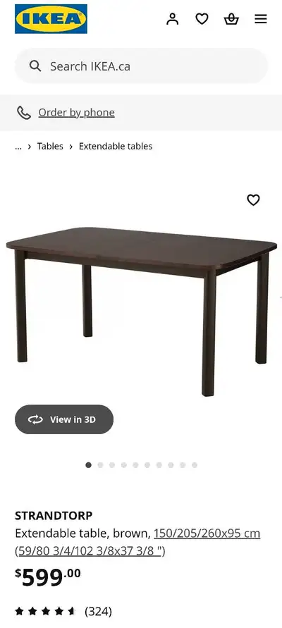 IKEA dining table, View more