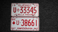 Plaque immatriculation Québec   Équipement Agricole