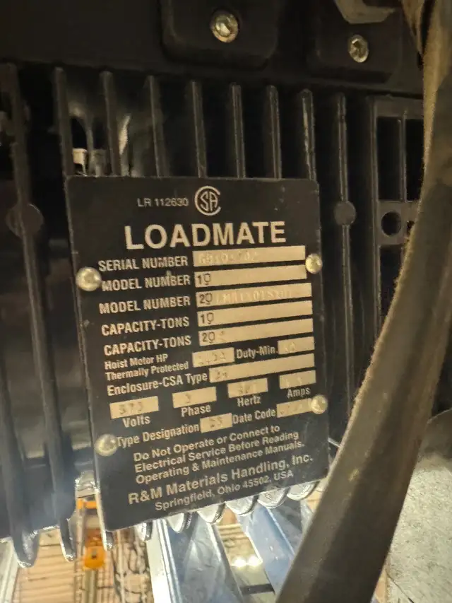 Pont roulant 1 tonne R&M Loadmate LM05 1 ton overhead crane in Other in Drummondville - Image 8