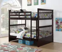 *LOWEST PRICE * ALL WOOD STRONG DOUBLE/DOUBLE BUNK BED