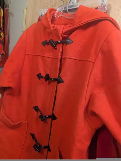 Beautiful red wool coat, View more