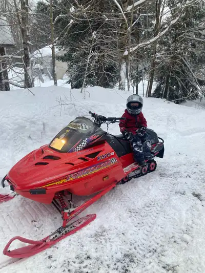 1997 formula 500. Good running sled. Has some cosmetic damage. But a great sled for ice fishing, the...