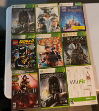 Xbox 360 and Wii games