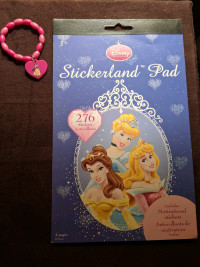Disney Princess Stickers and Bracelet