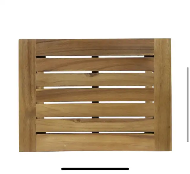 NEW – Set of 2 Acacia Wood Saddle Barstools – 30”  in Other in Oshawa / Durham Region - Image 7