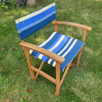 Wooden folding director’s chair, View more