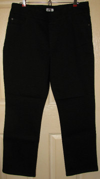 Northern Reflections Basic Comfort Jeans Sz. 16 Black NEW