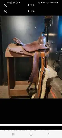 15" Western Saddle with Saddle pad