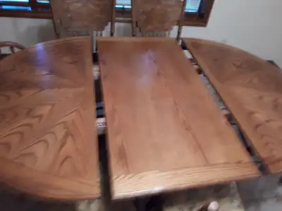 Oak wood kitchen table, View more