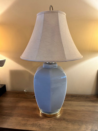 Lampe de table en verre // glass table light