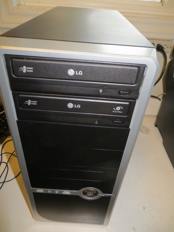 Black Mid Tower Dual Core with Fresh Windows 10 and Warranty in Desktop Computers in Dartmouth