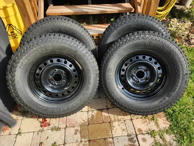 4 Kumho Road Venture AT51 Tires on Rims 265/70R17 in Tires & Rims in Pembroke - Image 2