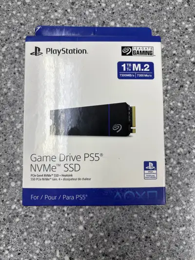 Seagate Gaming PS5 1TB Storage Drive Boxed, View more