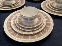 Minton Acanthus bone china with 10 complete 5 pc place settings!