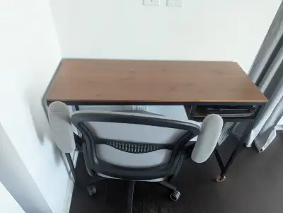 Desk and chair, View more